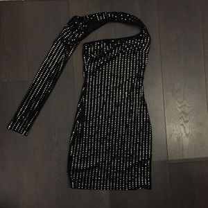 One Shoulder Sequin Dress